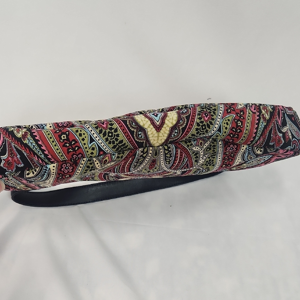 Talbots Vibrant Paisley Clutch with Black Strap - Picture 7 of 11